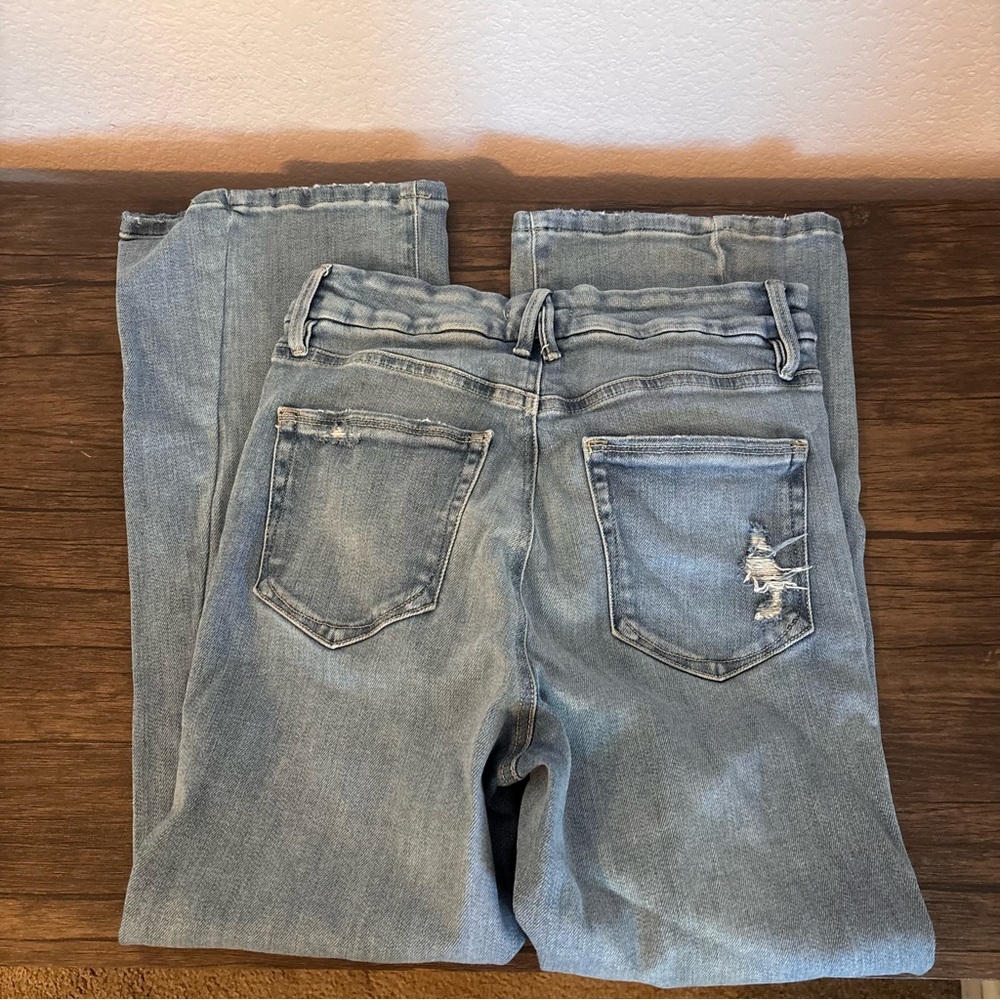 Good American good legs crop mini boot jeans size waist 29 - Picture 2 of 5